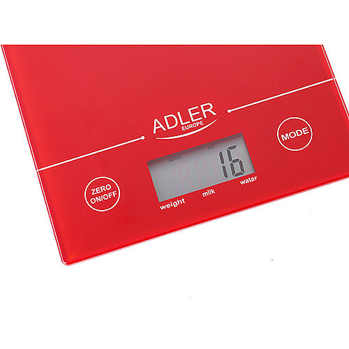 Весы кухонные электронные Adler AD 3138 Red