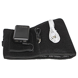 Електричний грілка-пояс з кнопкою включення Lesko YX211 USB Чорний (10015-43022)