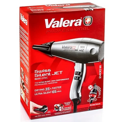 Фен профессиональный Valera Swiss Silent Jet 8600 Ionic Rotocord серый
