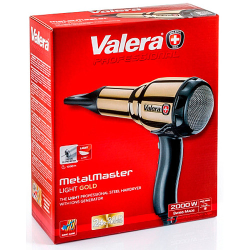 Фен професійний Valera Swiss METAL-MASTER Ionic LIGHT GOLD