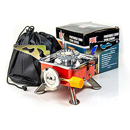 Туристична портативна газова пальник Annek з п'єзорозпалом складна