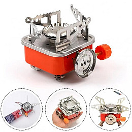 Туристична портативна газова пальник Annek з п'єзорозпалом складна