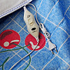Електропростирадло EAR Electric blanket 5734 блакитне з вишнями 150х120 см