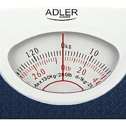 Весы напольные механические до 130 кг Adler AD 8151 blue