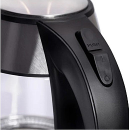 Електрочайник скляний 1.5 л Adler AD 1224 чорний