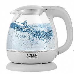 Чайник електричний 1 л скляний Adler AD 1283G Сірий