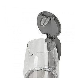 Чайник скляний електричний 2 л Adler AD 1286 сірий