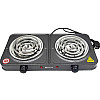 Настільна електрична плита на 2 конфорки Domotec MS-5802 2x1000W Сіра