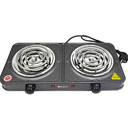 Настольная электрическая плита на 2 конфорки Domotec MS-5802 2x1000W Grey