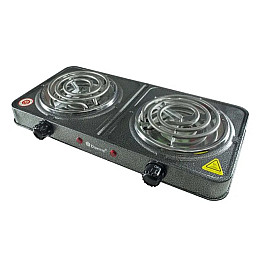 Настольная электрическая плита на 2 конфорки Domotec MS-5802 2x1000W Grey