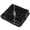 Плед шаль Lesko 100*65 Black одеяло с подогревом usb от повербанка