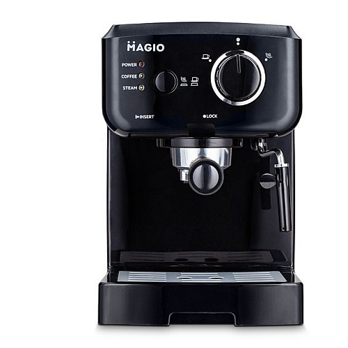 Кофемашина с капучинатором 860 Вт MAGIO MG-962 Black