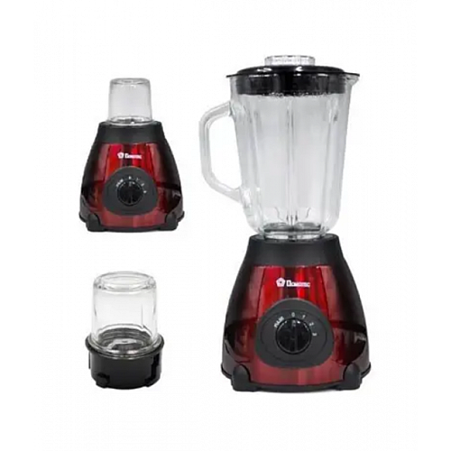 Блендер стационарный Domotec MS-6611 с кофемолкой 2в1 1.5L 1000W Red (3_02327)