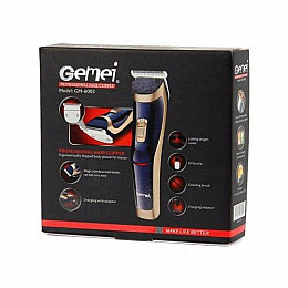 Машинка для стрижки волос Gemei GM-6005 акумуляторна 3W Blue (3_02307)