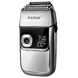 Електрична чоловіча бритва Kemei KM-2028 Срібляста (10600-57113)