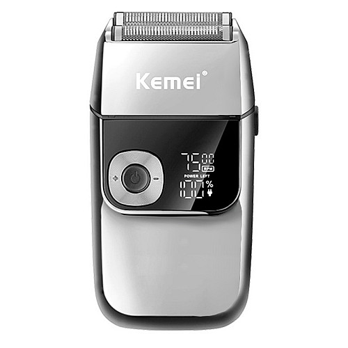 Електрична чоловіча бритва Kemei KM-2028 Срібляста (10600-57113)