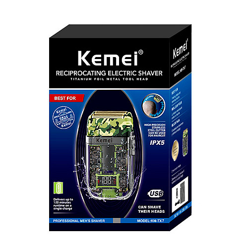 Електрична чоловіча бритва Kemei KM-TX7 1200 мАг (10603-57108)