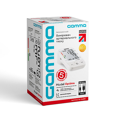 Тонометр автоматический Gamma Optima 4Gen Type-C