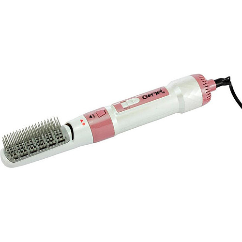 Мультистайлер для волос Gemei GM-4836 7в1 с феном 1200W White/Pink (3_00659)