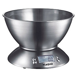 Кухонные весы с чашей до 5 кг MAGIO MG-695 с таймером и термометром