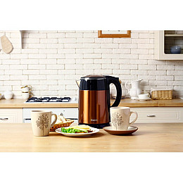 Чайник електричний термос 1,5л MAGIO МG-490 Copper Мідний