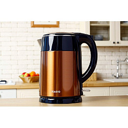 Чайник електричний термос 1,5л MAGIO МG-490 Copper Мідний