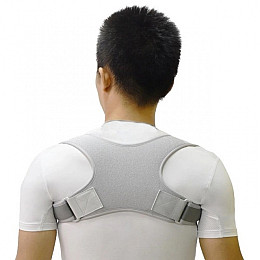Корректор осанки плечевого отдела регулируемый Mine Posture Corrector One Size Серый (hub_ihchsh)