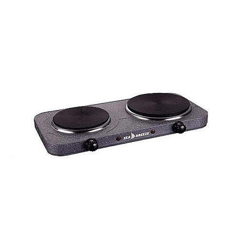 Настольная электроплита SeaBreeze SB-065 двухконфорочная Grey