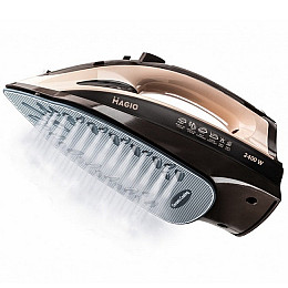 Утюг з керамічною підошвою MAGIO MG-134 Бежевий/Чорний