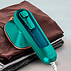 Ручной мини утюг Lesko Iron C020 Green портативный для сухой и влажной глажки