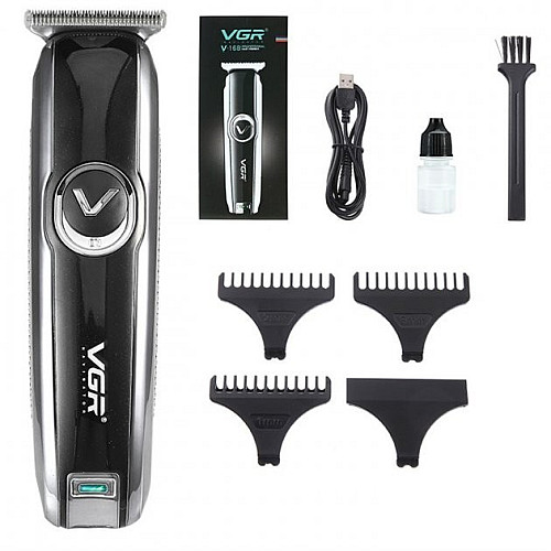 Машинка для стрижки волос VGR V-168 акумуляторна 5W Silver-Black (3_02924)
