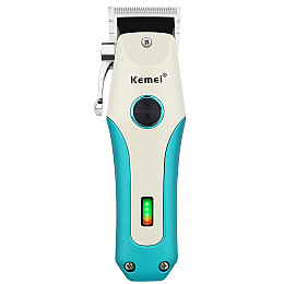 Машинка для стрижки волосся Kemei KM-2621 акумуляторна 5W Біло-М'ятна (3_03521)