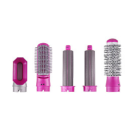 Мультистайлер для волос RIAS Hot Air Styler 5в1 з феном 1000W Сірий/Рожевий (3_02764)