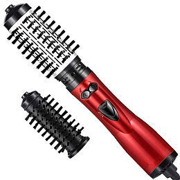 Фен-расчёска для укладки волос Gemei GM-4829 з обертанням 1000W Red (3_03462)