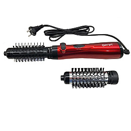 Фен-расчёска для укладки волос Gemei GM-4829 з обертанням 1000W Red (3_03462)