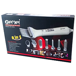 Мультистайлер для укладки волос Gemei GM-4832 8в1 1000W Білий (3_03518)