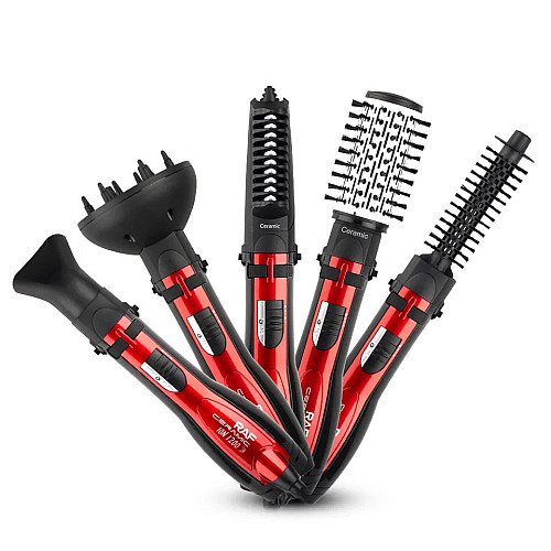 Стайлер для укладки и сушки волос RAF R.416 1200W Red-Black (3_03769)