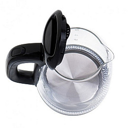 Електрочайник скляний 1.7 л Mesko MS 1302b Black