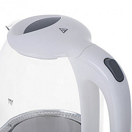Чайник электрический стеклянный 1.7 л Mesko MS 1302w White