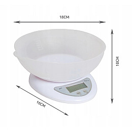 Весы Кухонные Kitchen B05 Mx-407 5Кг С Чашей