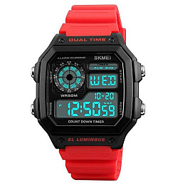 Часы наручные мужские Skmei 1299 Red 1299RD (12337-hbr)