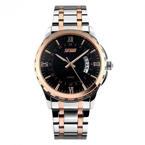 Часы наручные мужские Skmei 9069 Rose Gold - Black 9069TRGBK (12343-hbr)