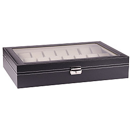 Шкатулка для зберігання годинників Craft 24PU Чорний