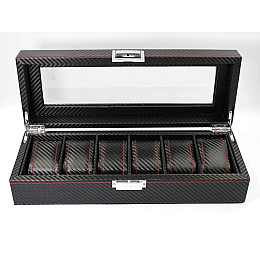 Шкатулка для зберігання годинників Craft 6PU.CRB.RD Чорний