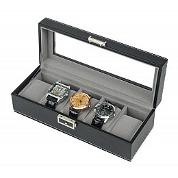 Шкатулка для зберігання годинників Salvadore PB/1679/5.BL Чорний