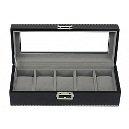 Шкатулка для зберігання годинників Salvadore PB/1679/5.BL Чорний