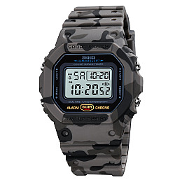 Часы наручные мужские Skmei 1628 Gray Camo 1628CMGY (12267-hbr)