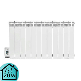 Електрорадіатор ELECTRO.12SL стандарт 500/96 (168Вт) програматор зліва 1300Вт з настінними кріпленнями
