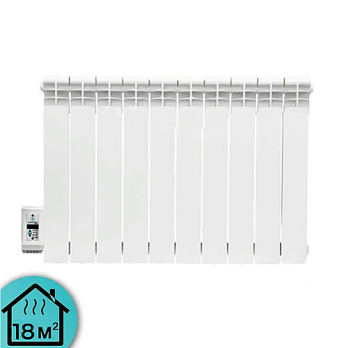 Электрорадиатор ELECTRO.10SL+ плюс 500/100 (200Вт) программатор слева 950Вт с настенными креплениями