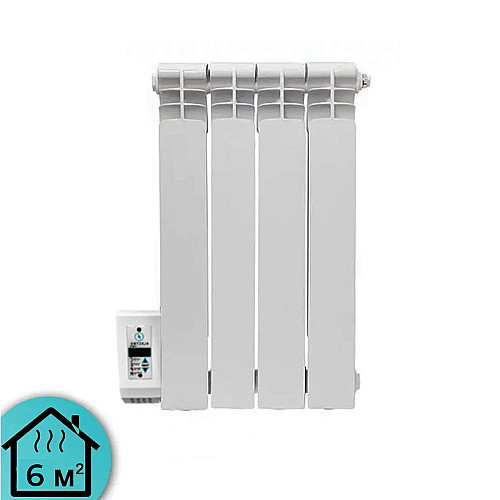 Электрорадиатор ELECTRO.4WL+ плюс 500/100 (200Вт) Wi-Fi слева 400Вт с настенными креплениями